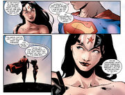 Diana and Clark talk about their status as heroes and how the planet perceives them.
