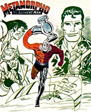 Rex Mason/Metamorpho, as he appears in the comics.