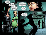 Diana admires Chloe's pregnancy.