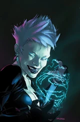 Livewire as she appears in the comics