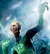 Geoffrey Rush as the voice of Tomar-Re in Green Lantern.