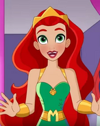 Erica Lindbeck as the voice of Mera in DC Super Hero Girls