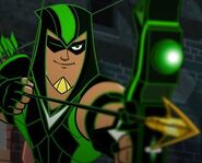 Will Friedle as the voice of Green Arrow in the DC Nation short Green Arrow.