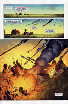 Kara's pod hits through Earth in a meteor shower, in the New 52 relaunch, a possible reference to Smallville.