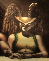 Hawkgirl in the JSA portrait.