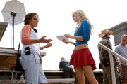 Mairzee Almas discussed a scene from season ten's Supergirl with Laura Vandervoort
