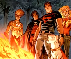 Conner with his best friends.