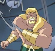 Scott Rummell as the voice of Aquaman in Justice League and Justice League Unlimited.