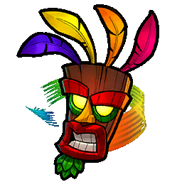 crash bandicoot and aku aku (super smash bros. and 1 more) drawn by  yoracrab