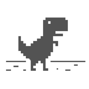 O T-Rex Running é o nome do jogo de dinossauro do Chrome que sempre aparece  quando você está offline e não tem conexão com a internet 🦖 Ele pode ser  jogado tanto