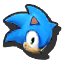 Icône 3DS Sonic bleu clair