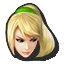 Icône Samus sans armure vert U