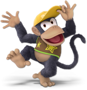 Art Diddy Kong jaune foncé Ultimate