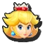 Icône Peach blanc rouge U