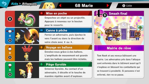 Attaques Marie Ultimate