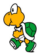 Art d'un Koopa Troopa vert pour Super Mario World