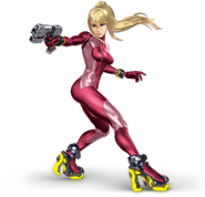 Art Samus sans armure rouge Ultimate