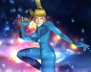 Samus sans armure Smash final Brawl 1