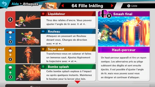 Attaques Inkling Ultimate 1