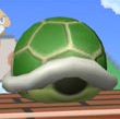 Une Carapace verte dans Super Smash Bros. Melee