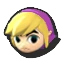 Icône Link Cartoon violet U