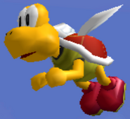 Un Koopa Paratroopa rouge dans Melee