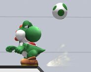 Yoshi attaques Brawl 7