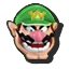 Icône Wario classique vert U