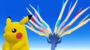 Xerneas et Pikachu dans Super Smash Bros. 4