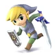 SSB4 Link cartoon blanc