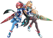 Art Pyra Mythra bleu Ultimate