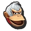 Icône Donkey Kong blanc U