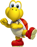 Artwork d'un Koopa Troopa rouge dans New Super Mario Bros. U