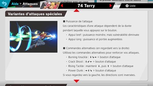 Attaques Terry Ultimate 2