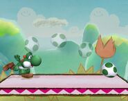 Yoshi attaques Brawl 3