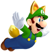 Art Luigi renard NSMB2