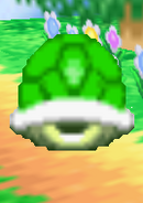 Une Carapace verte dans le jeu Super Smash Bros.