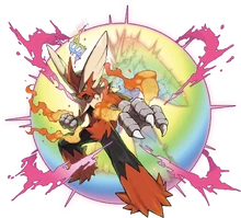 Artwork évolution Méga-Braségali