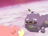 Un ballon de Smogogo dans le stage Poké-Flotte