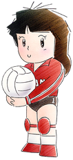 Art Joueuse Volleyball