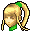 Icône Brawl Samus sans armure vert