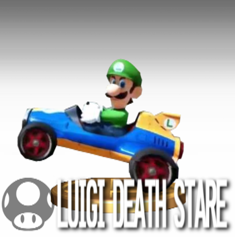 luigi death stare cosplay gif