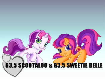 G3.5 Scootaloo & G3.5 Sweetie Belle bg