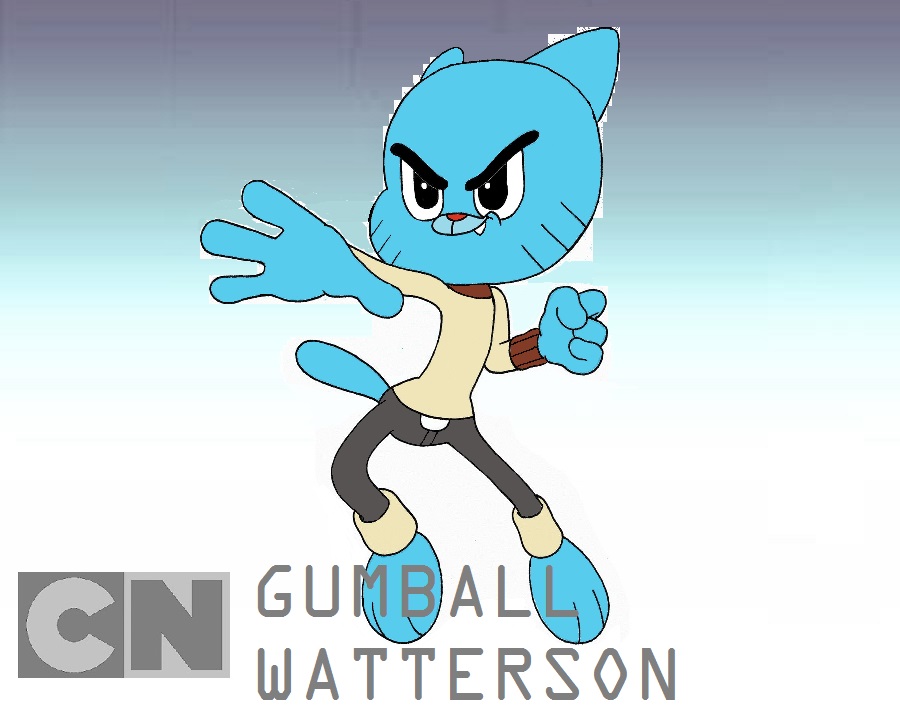 Gumball Watterson - This is me when cartoon network took a photo of me :{