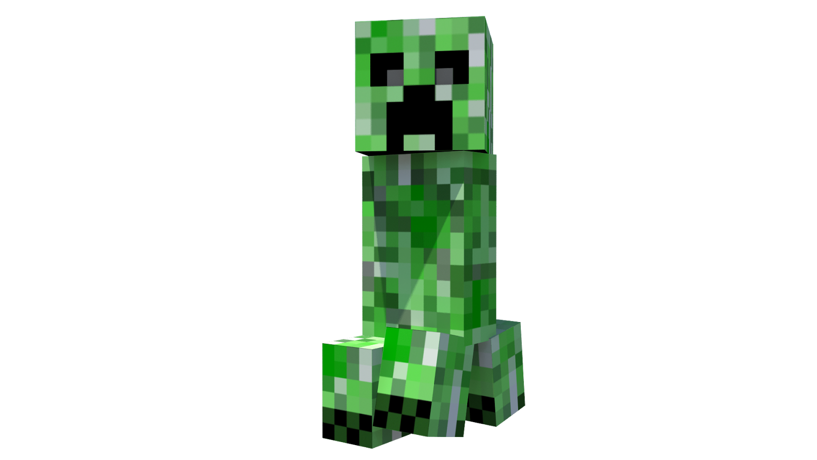 Minecraft Green Creeper 9 Can Mini Fridge 6.7L 1 Door Ambient Lighting 10.4  in H 10 in W 10 in D