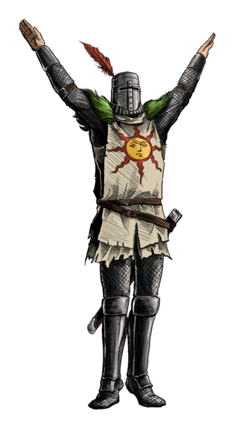 Dark Souls 2 Artorias Of The Abyss Solaire Of Astora Praise The