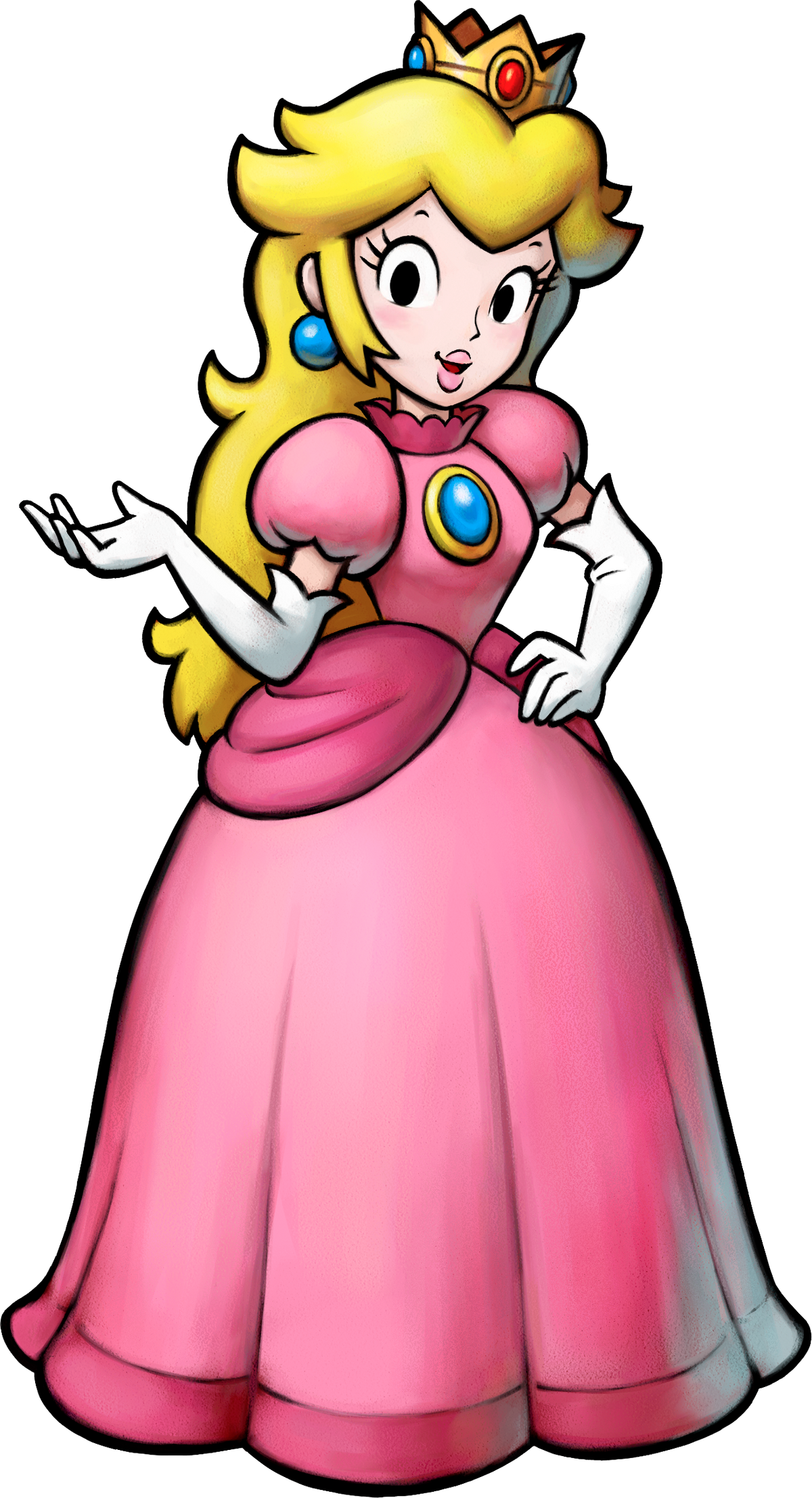 Princess Peach Luigi, peach, nintendo,Princess Peach character, Mario Party  Star Rush Mario Bros 36420967 PNG