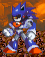 What would've been Mecha Sonic's Super/Perfect form (w/7 Chaos Emeralds) in the original series.