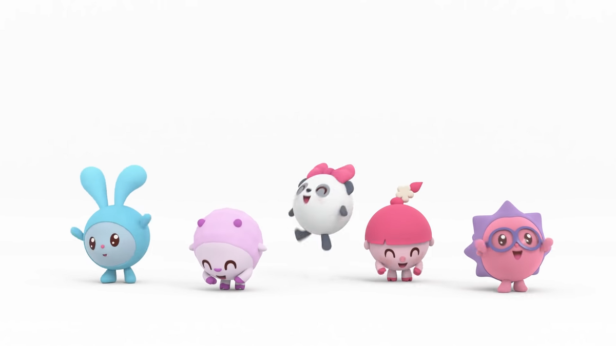 малышарики танцуют и поют