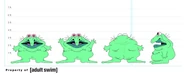 Model Sheet provided by The Green Slime Guy's designer, Joel Spencer